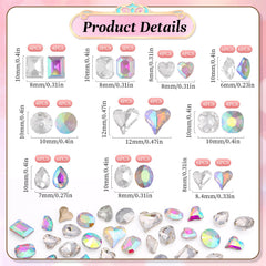 Kikonoke assorted gem shapes spread out to show variety and design options