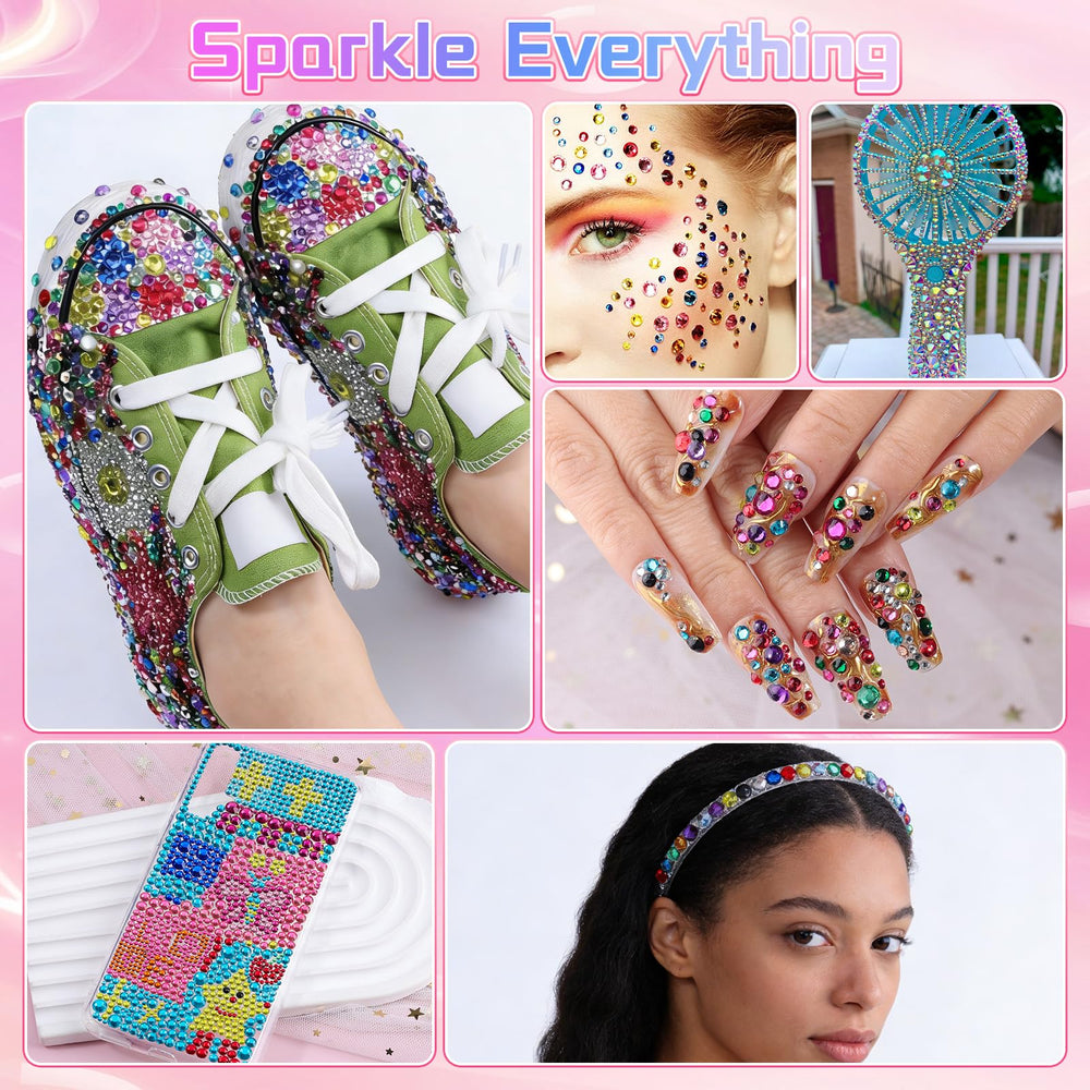Kikonoke small 3mm stones on a fingernail demonstrating precise nail art accent benefit