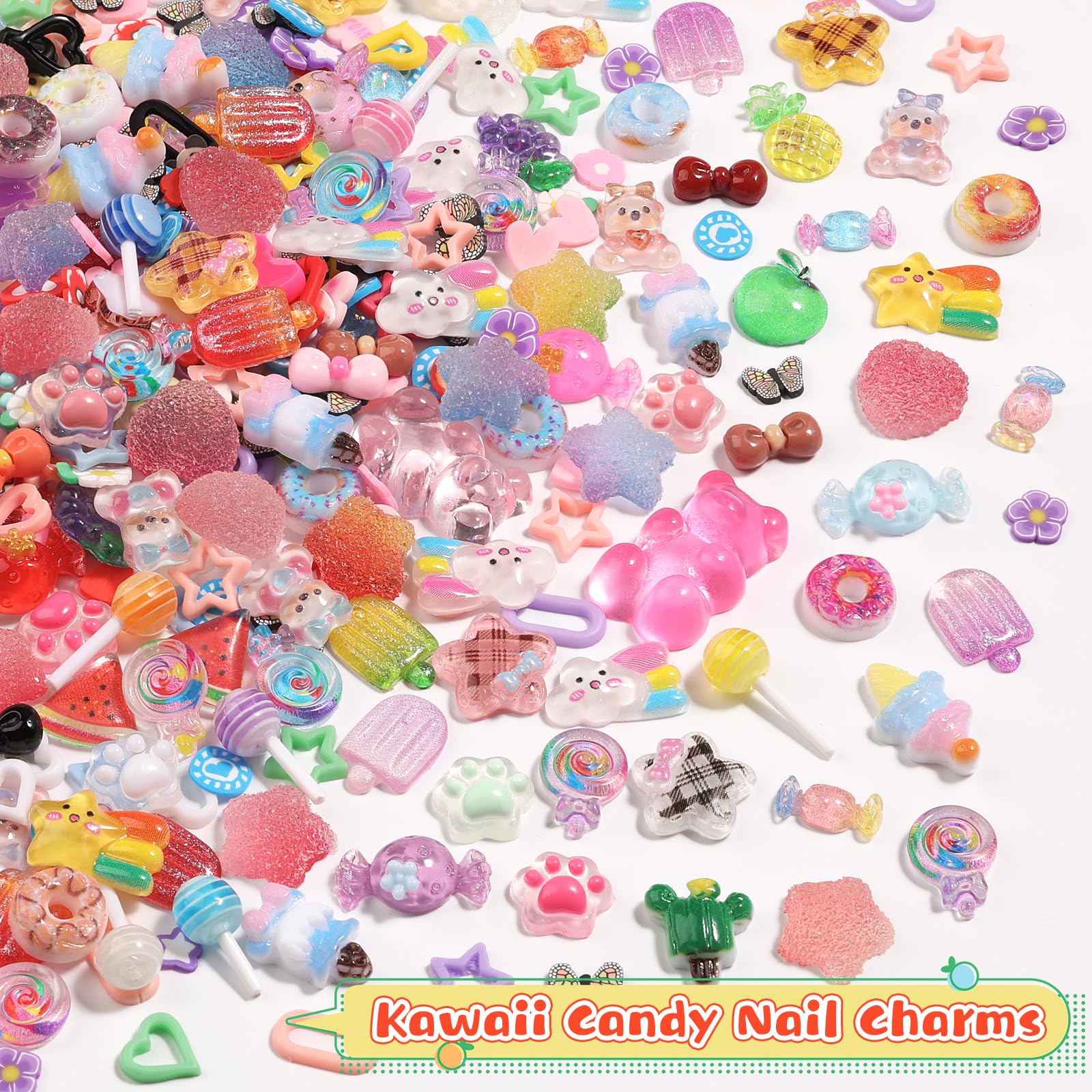 kikonoke resin charms closeup showing vivid colors and smooth edges benefit