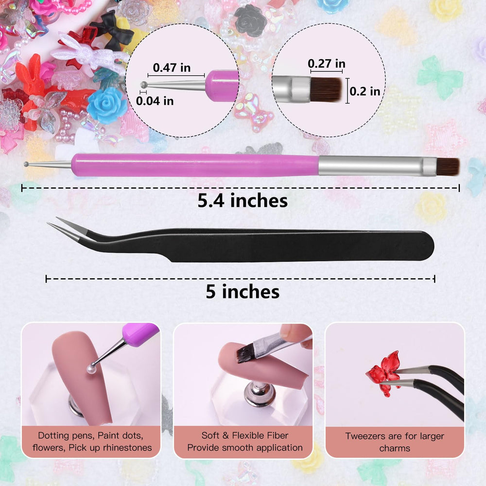 Kikonoke tweezer and brush included for precise placement and easy use