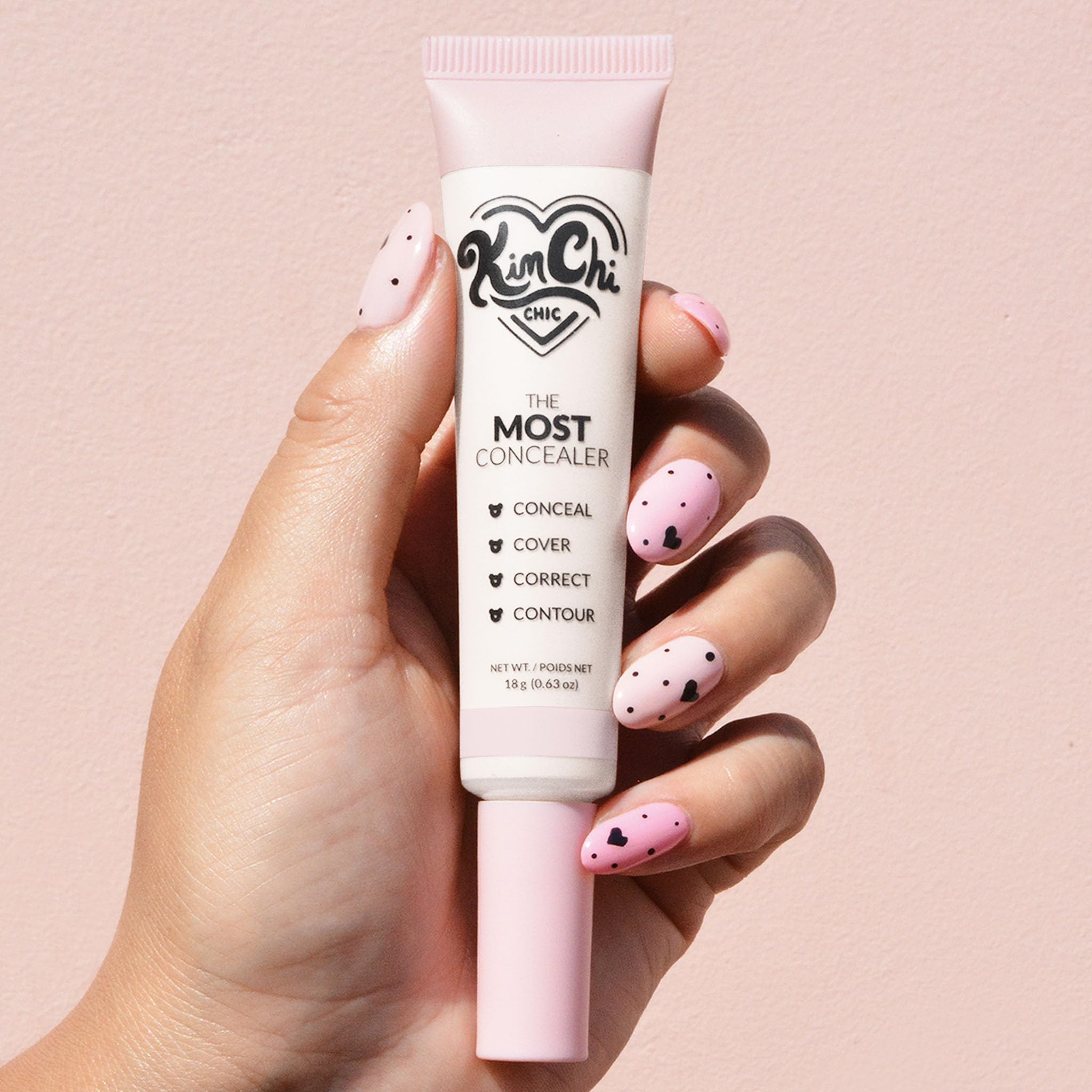 KimChiChic brush applicator close-up for precise, minimal-waste application