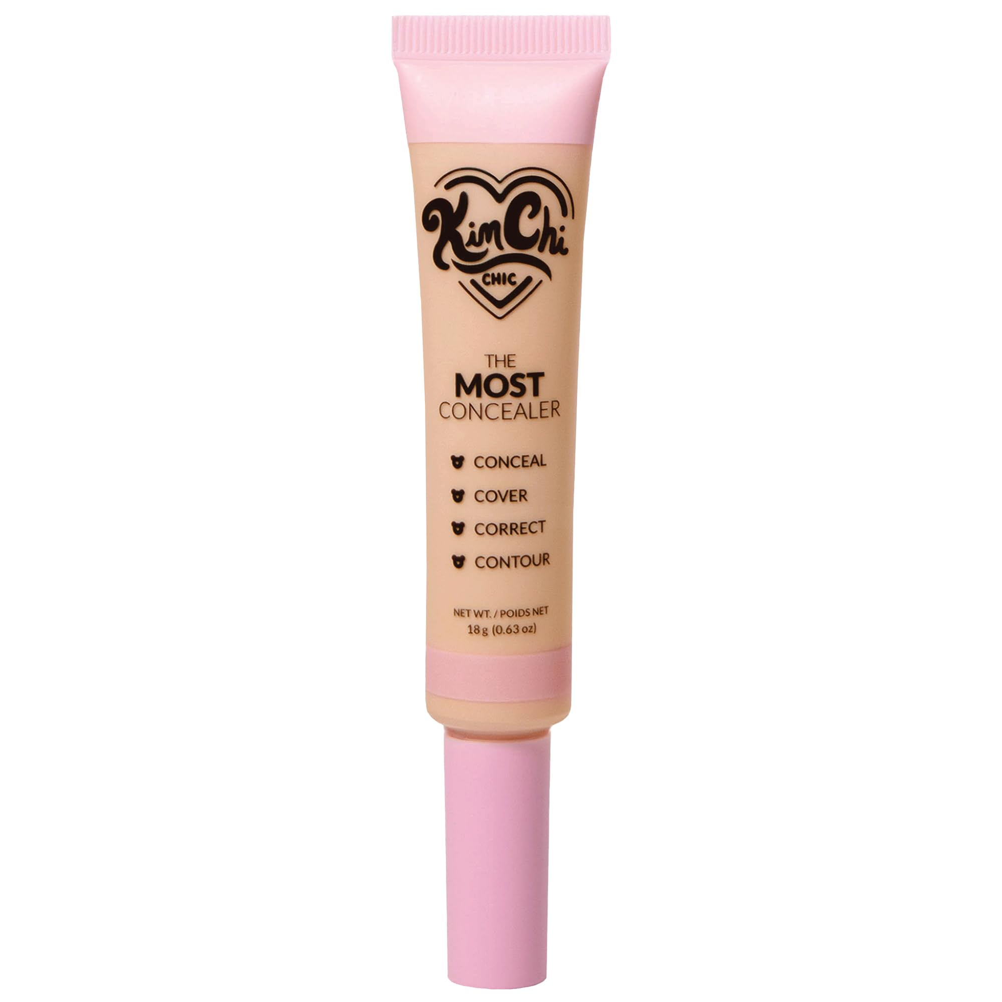 KimChiChic concealer being applied under eye for brightening effect