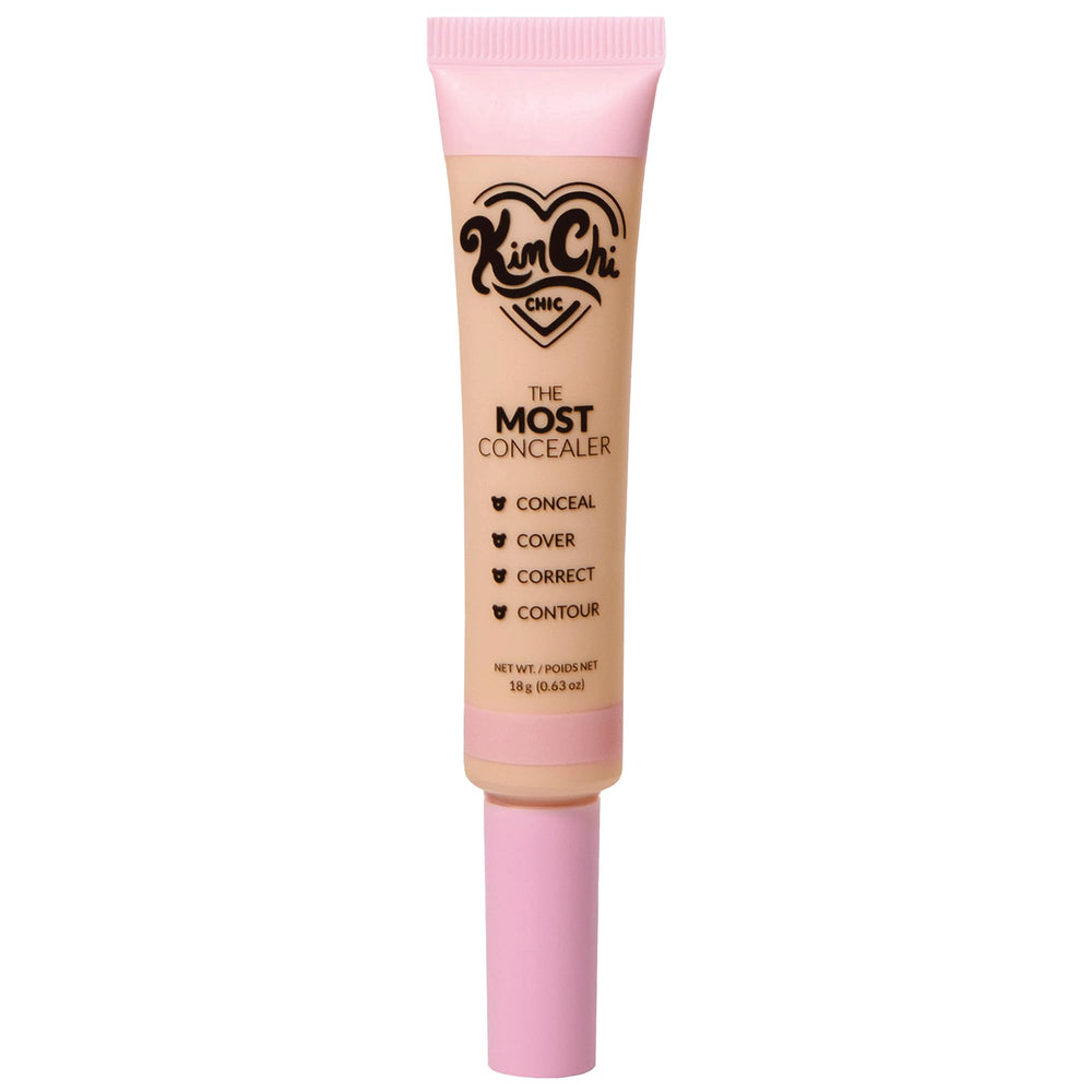KimChiChic concealer being applied under eye for brightening effect