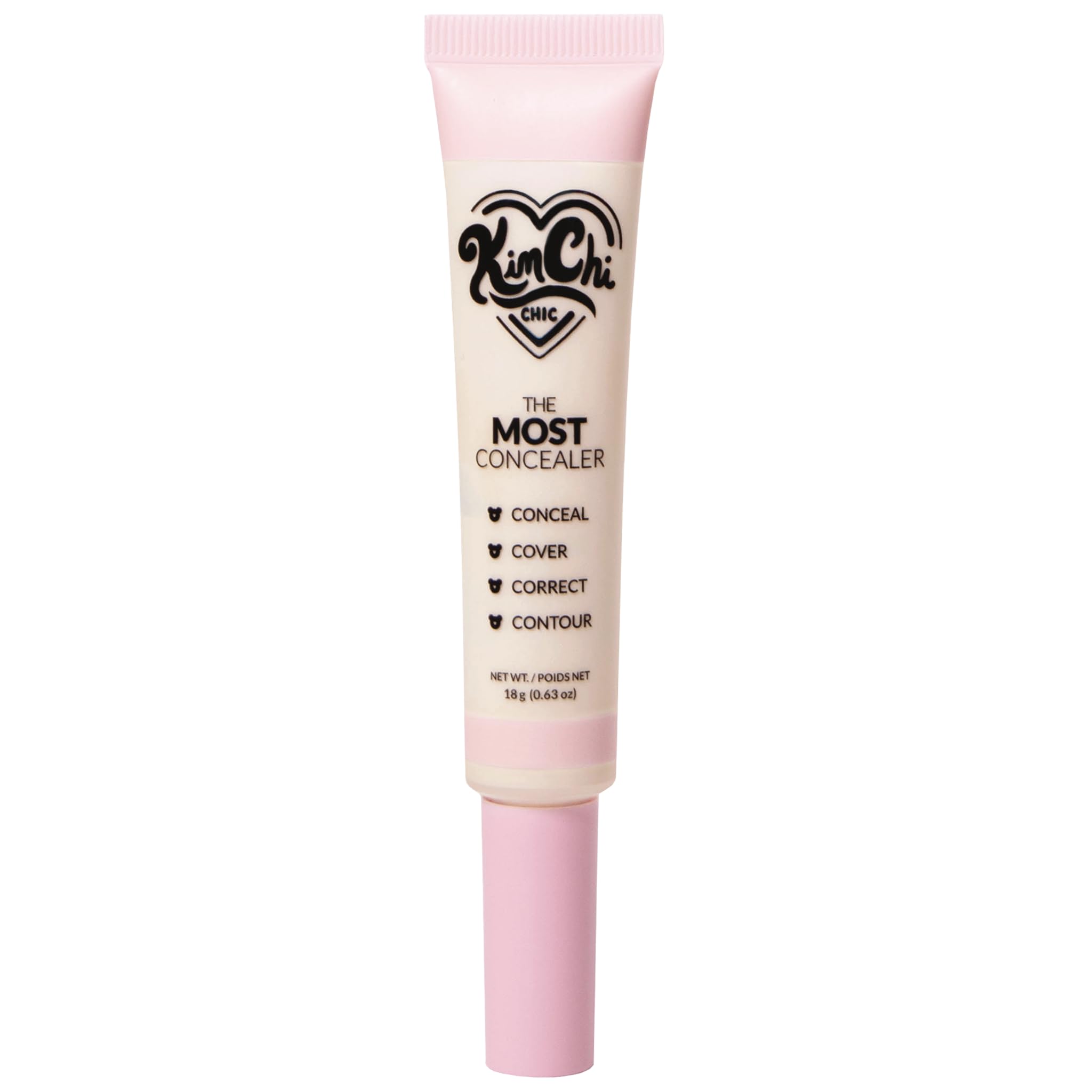 KimChiChic concealer applied under eye demonstrating brightening and crease resistance