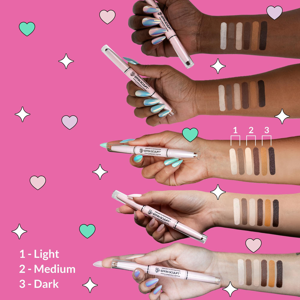 KimChiChic Effn Sculpt creamy swatch demonstrating blendable texture and smooth finish