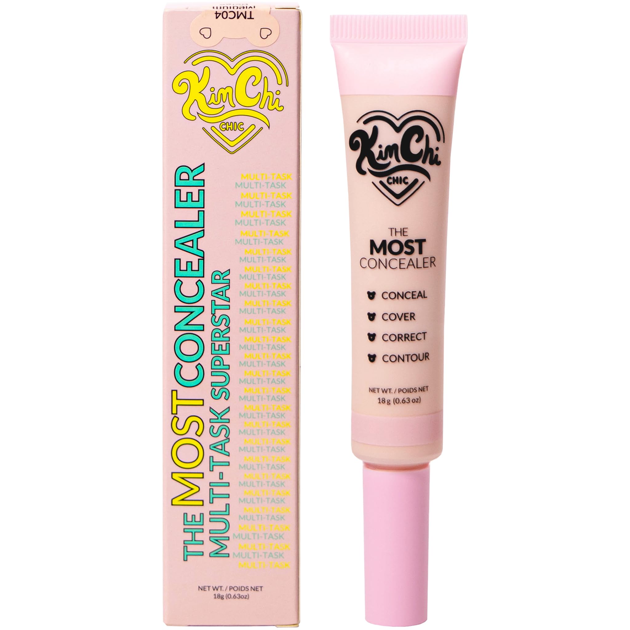 KimChiChic tube held in hand illustrating compact 0.63 oz size