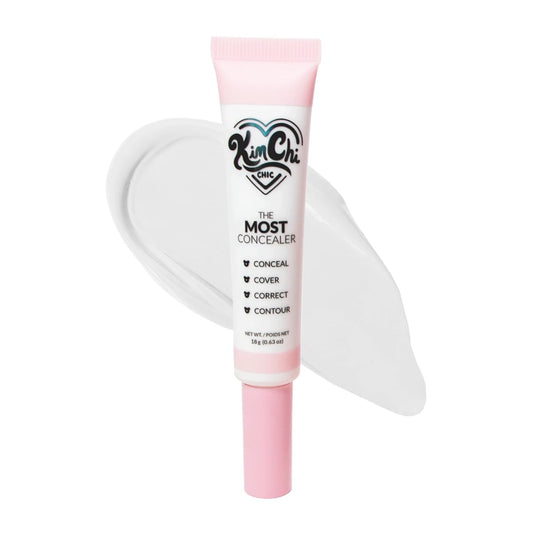 KimChiChic concealer front packaging showing product and shade benefits