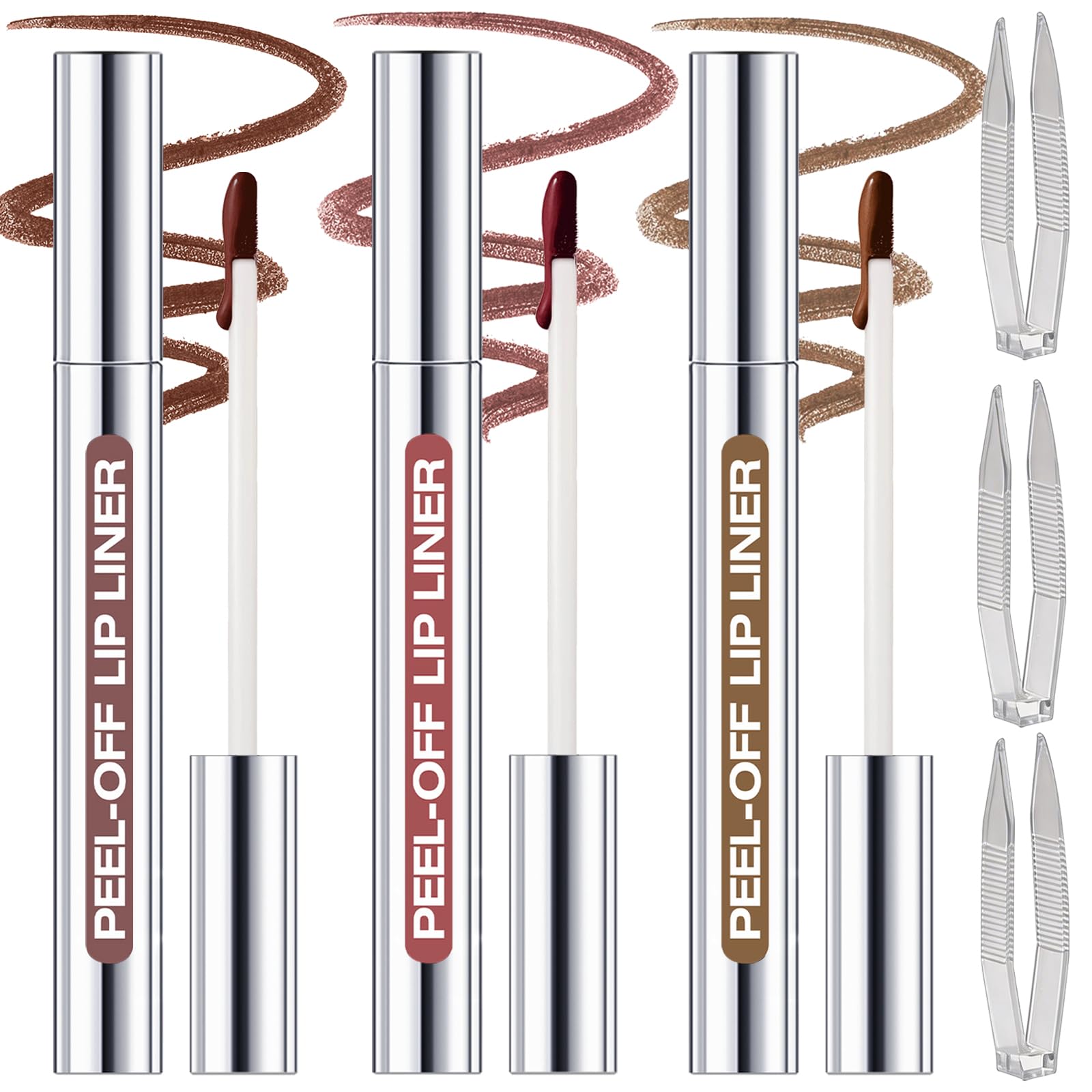 KIMIEYE front packaging showing three-color peel off kit and tweezer for easy use