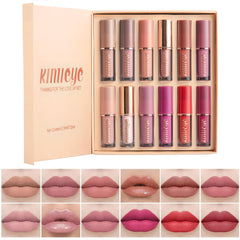 KIMIEYE front packaging showing all 12 tubes and color range for gifting