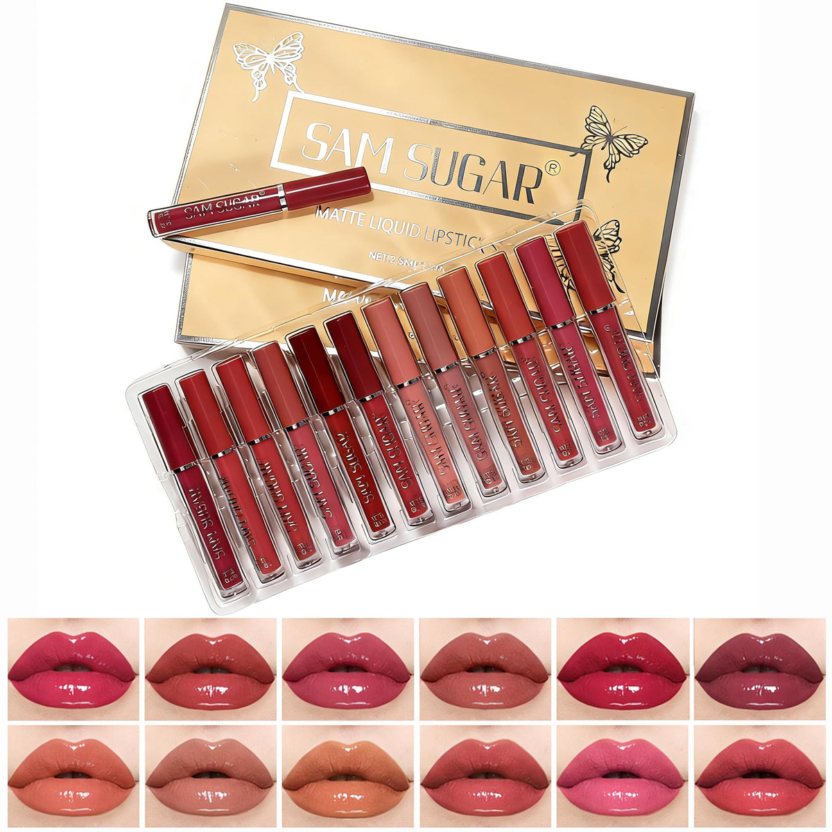 KIMIEYE front packaging showing full 12-shade kit and value offer
