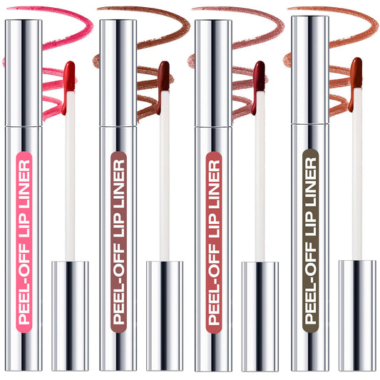 KIMIEYE front packaging showing four peel off lip liner tubes clearly