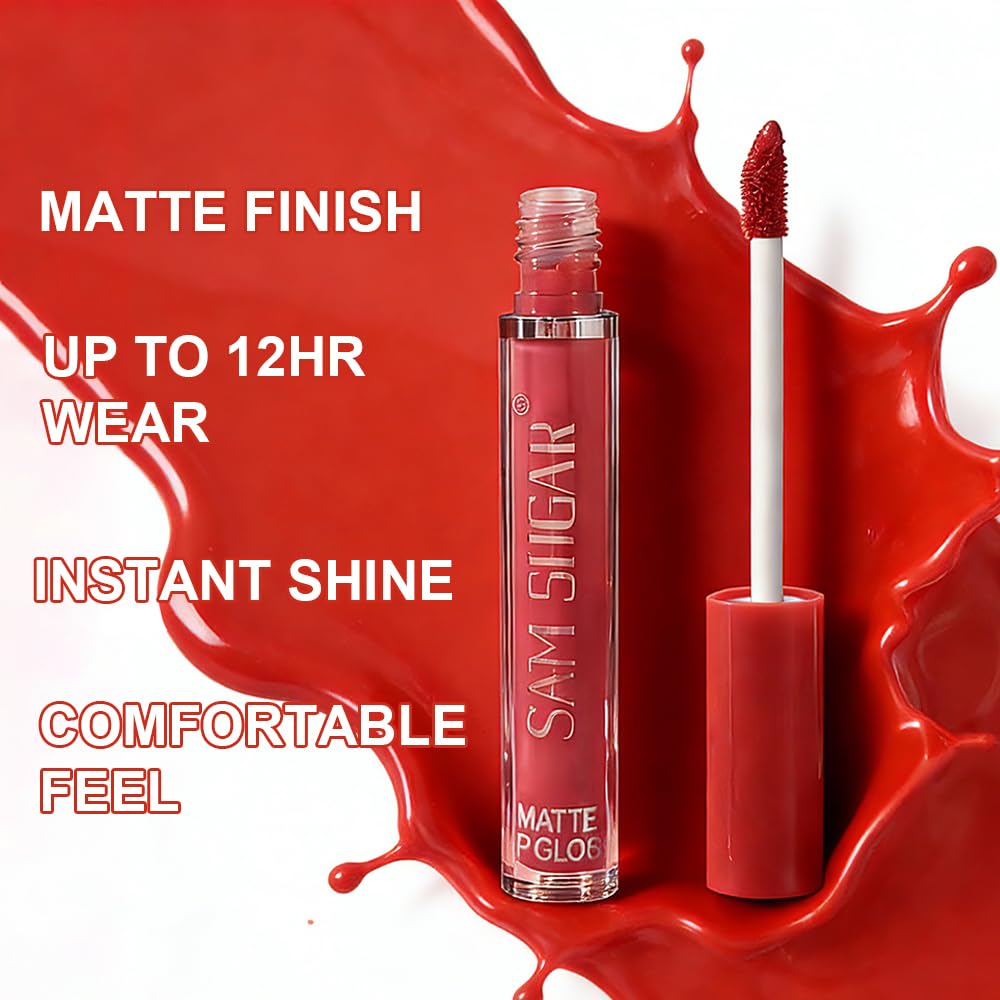 KIMIEYE lipstick on model showing long-lasting matte look for confidence
