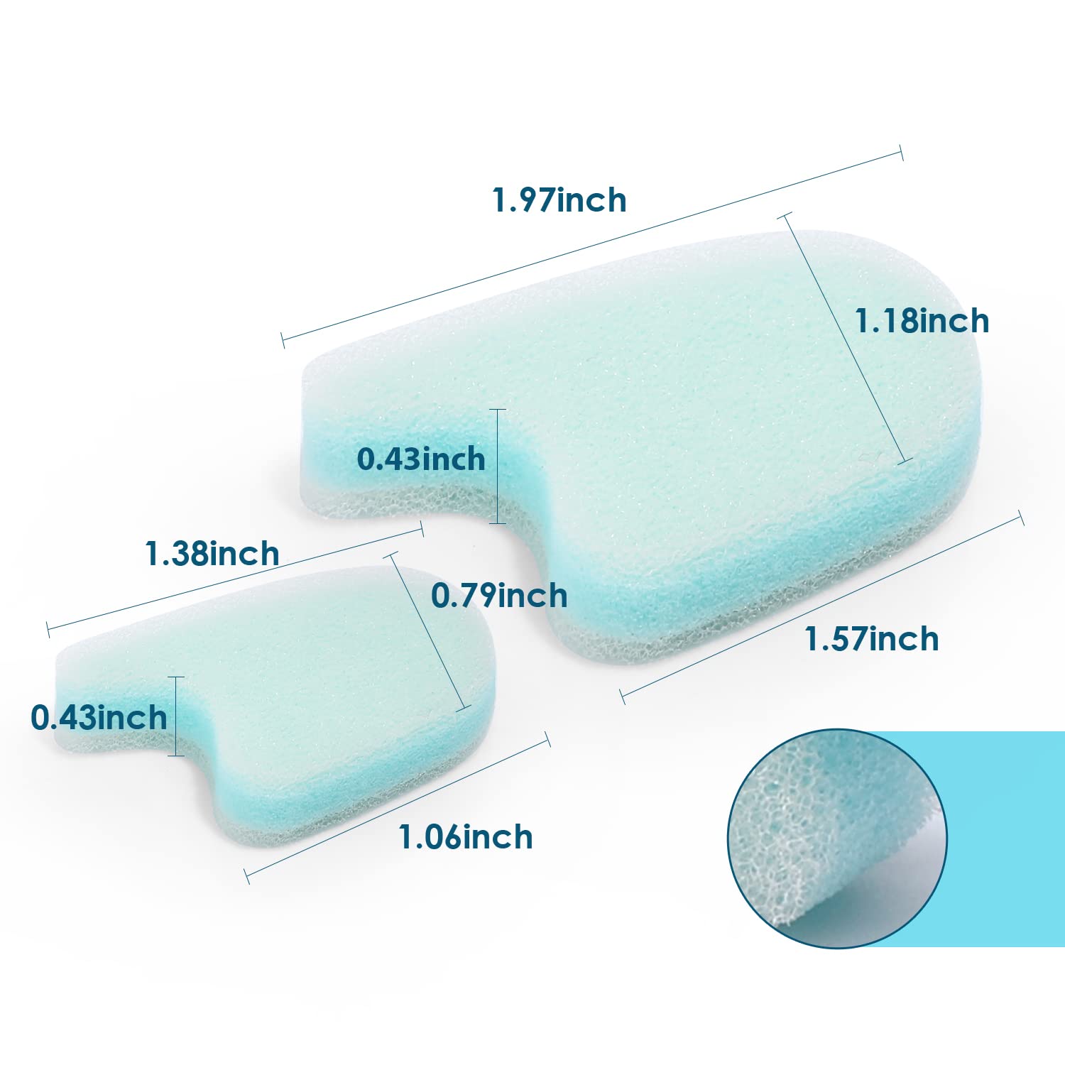 Kimihome spacer between big toe reducing pressure and friction