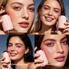 KIMUSE tint applied to cheek blended for natural glow and hydrated look
