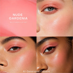 KIMUSE tint applied on cheek illustrating dewy, natural glow