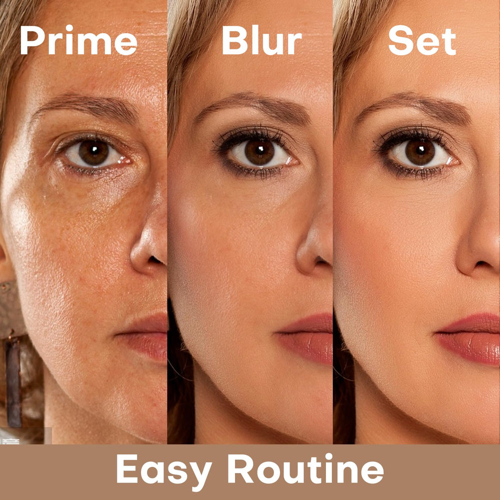KIMUSE being applied with sponge to layer coverage and brighten complexion