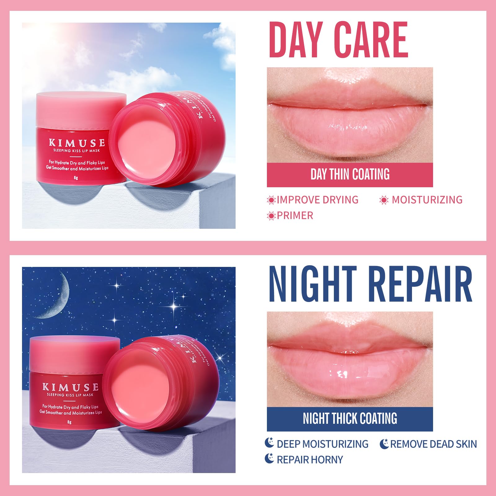 KIMUSE visual of berry waxes used in formula emphasizing gentle moisture locking
