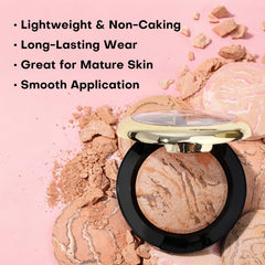 KIMUSE powder texture close-up reveals silky finish and blendable pigments