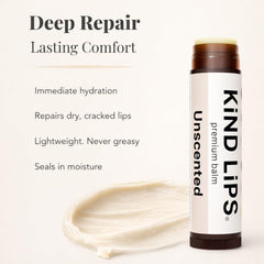 Kind Lips tube in hand illustrating pocket-ready portability and quick use