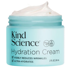 Kind Science jar front view showing clean packaging and moisturizing benefit