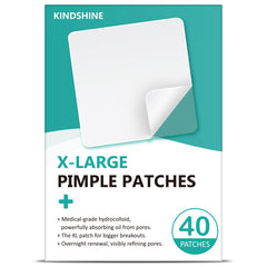 kindshine front packaging showing extra-large acne patch benefits