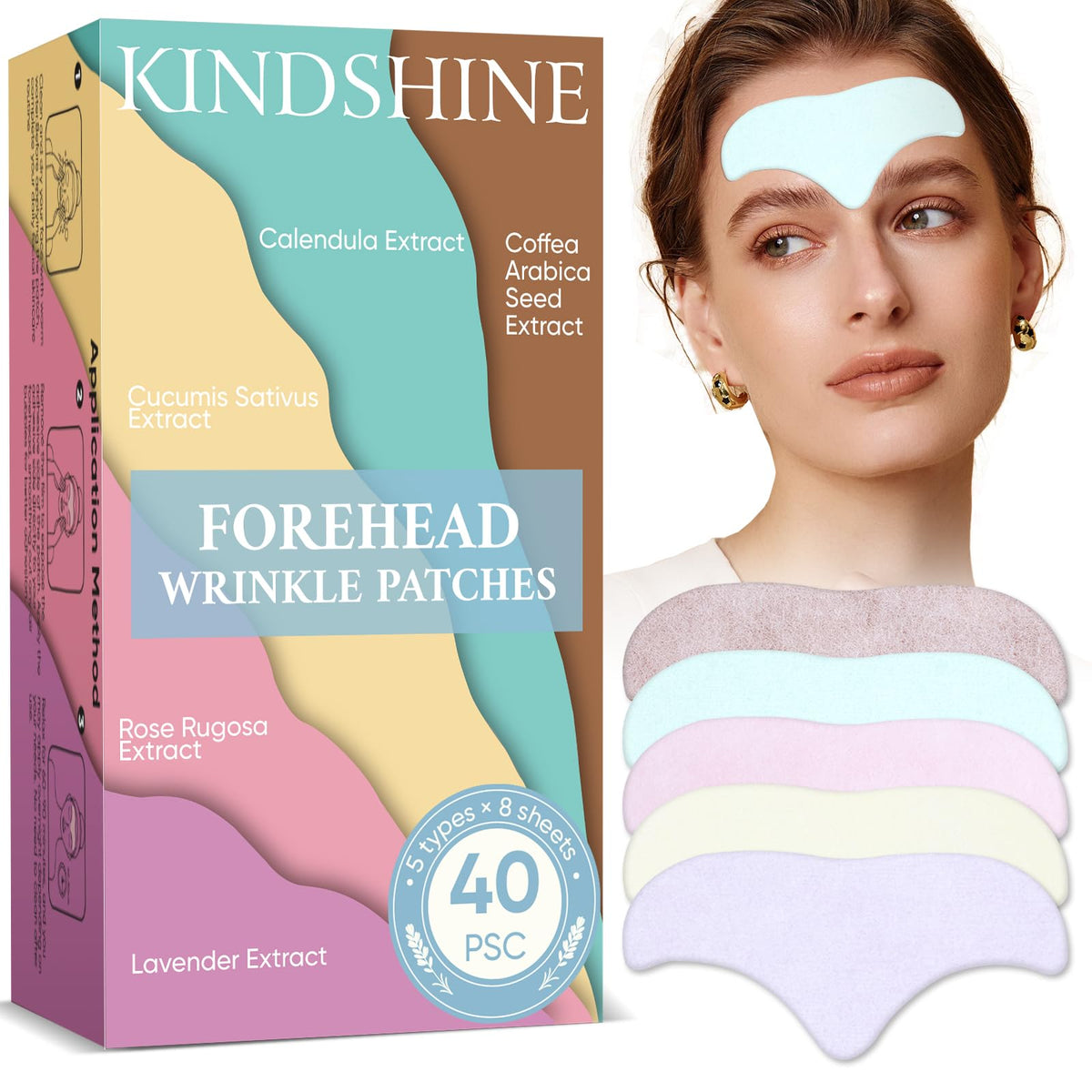 kindshine front packaging showing 40-piece patch set and value advantage