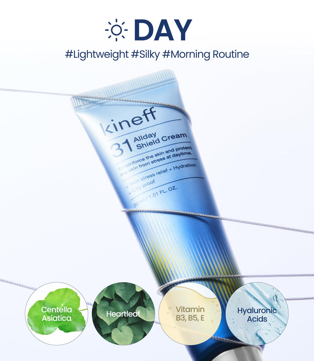 Kineff cream in hand for scale, travel-friendly 30ml sizes shown