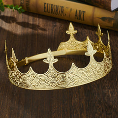 Generic king crowns stage costume use for theatrical and cosplay performances