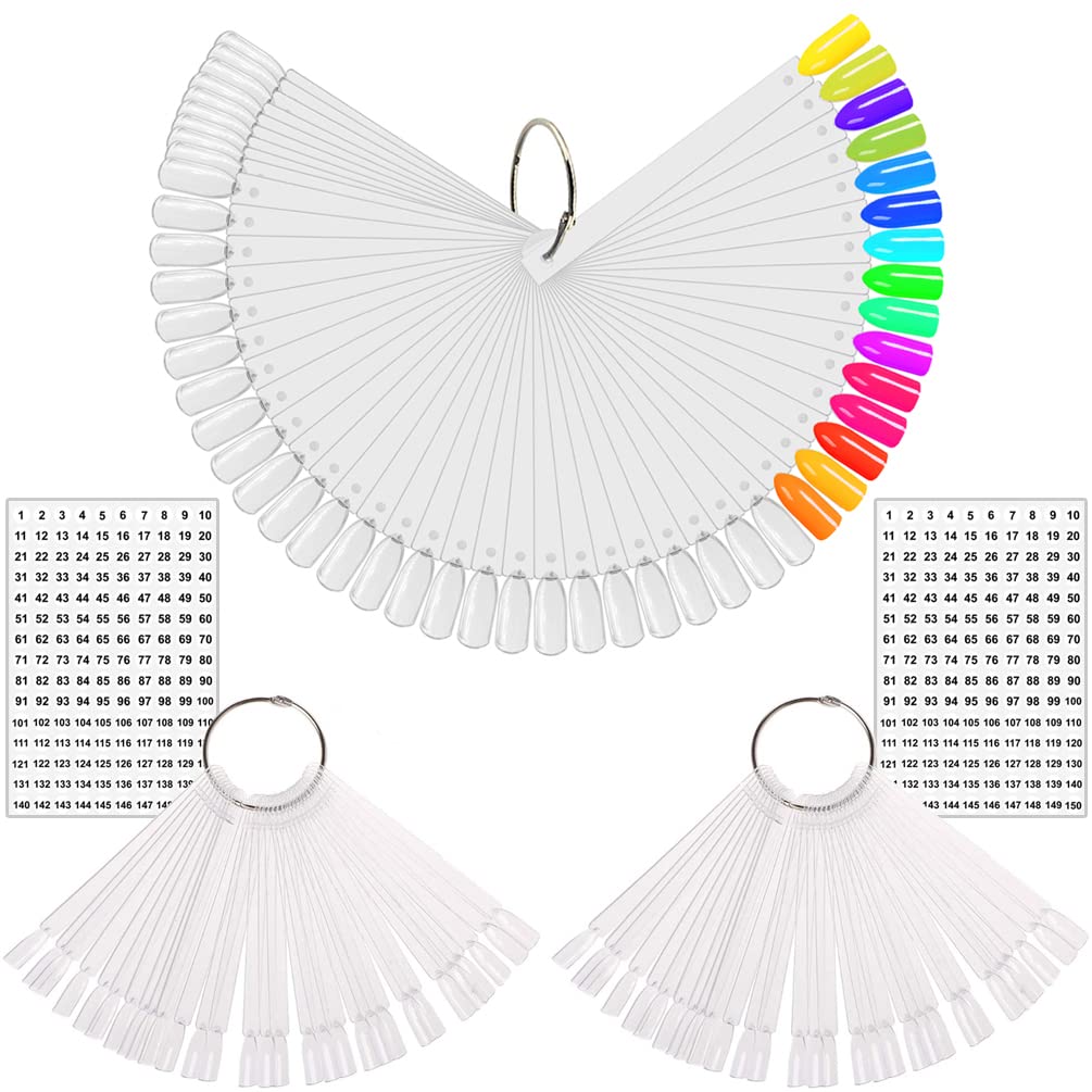 KINGMAS front display of 150 clear swatch sticks for quick client choices