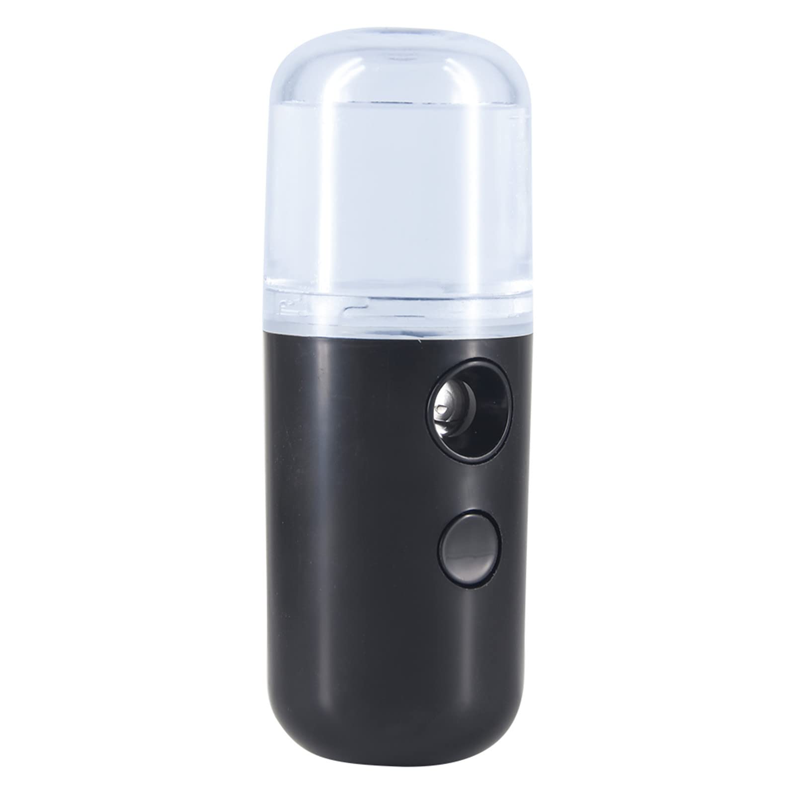 Kingsmile mini mister front view showing compact black body and button, portable hydration benefit