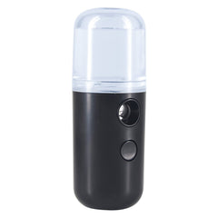 Kingsmile mini mister front view showing compact black body and button, portable hydration benefit