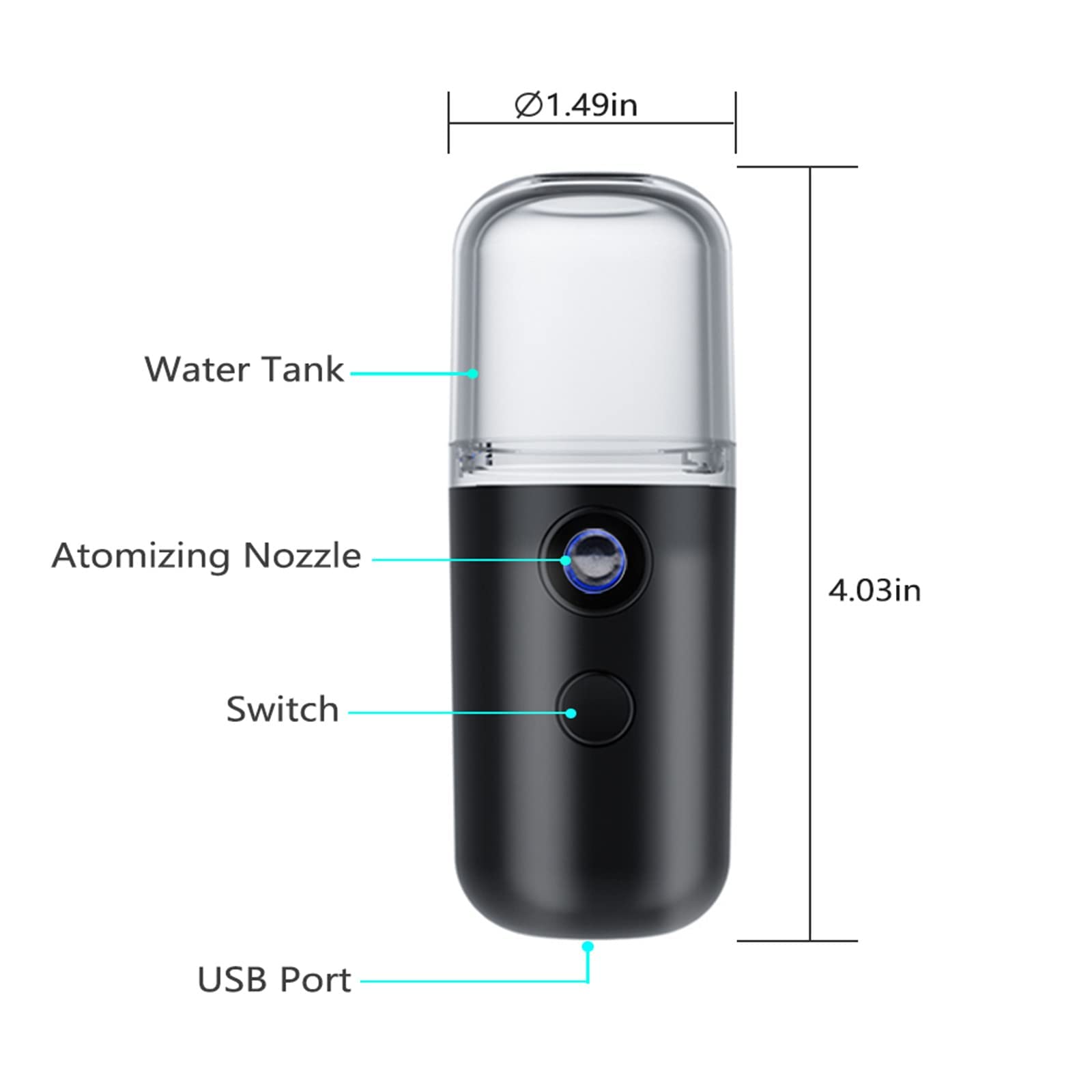 Kingsmile top nozzle closeup highlighting fine atomizer and precise spray control