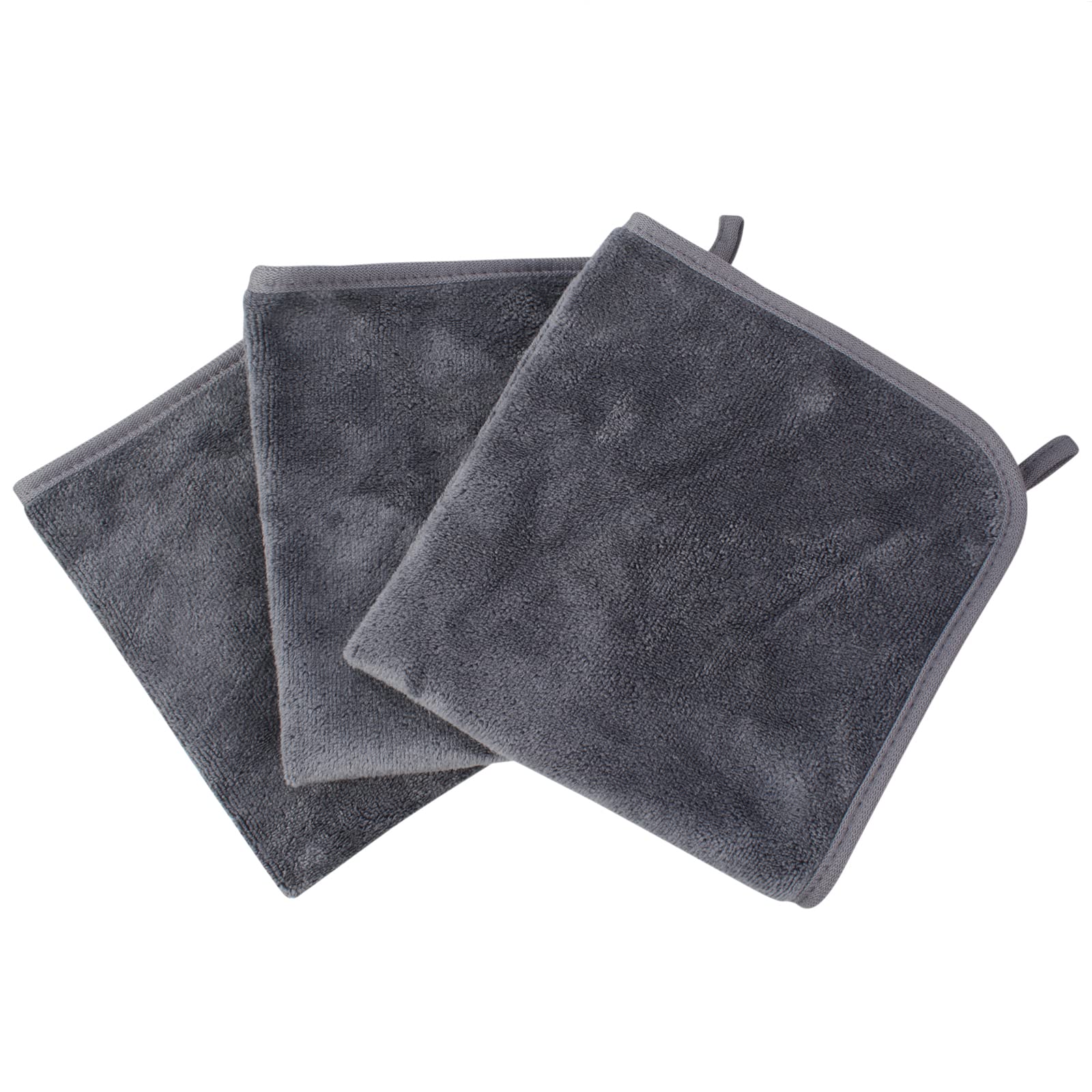 KinHwa front packaging showing three gray washcloths and product benefits