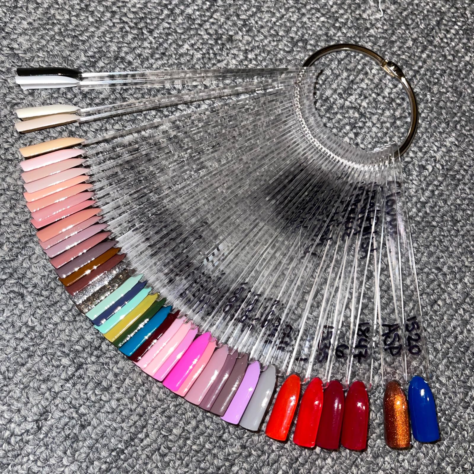 KINJOEK labeling detail with names on tips for easy identification and inventory