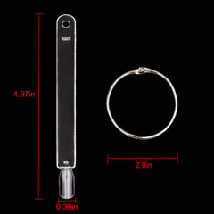 KINJOEK tips threaded on metal ring for portable, tidy organization benefit