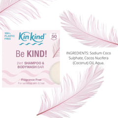 KinKind family in shower using bar illustrating gentle for kids benefit