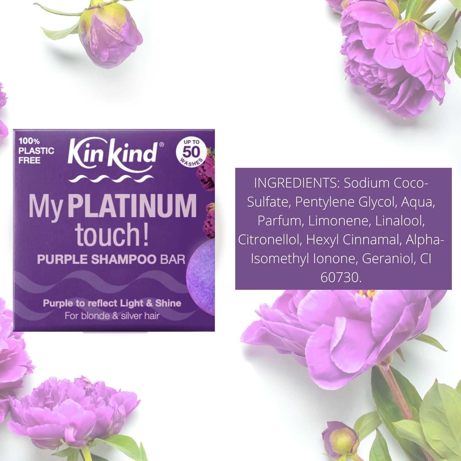 KinKind shampoo bar paired with conditioner bar showing complete routine benefit