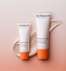 Kinship facial sunscreen used outdoors illustrating daily sun protection