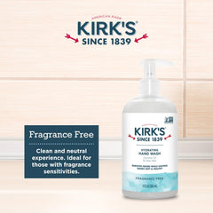Kirk's pouring into palm showing hydration and effective odor removal