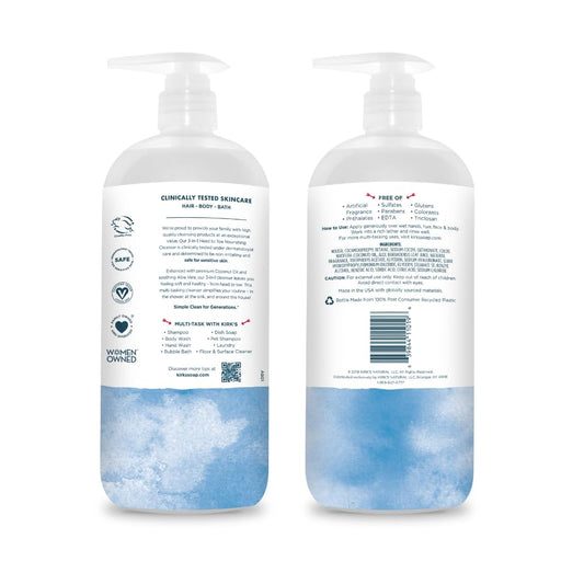 Kirk's coconut oil lather close-up illustrating creamy moisturizing foam