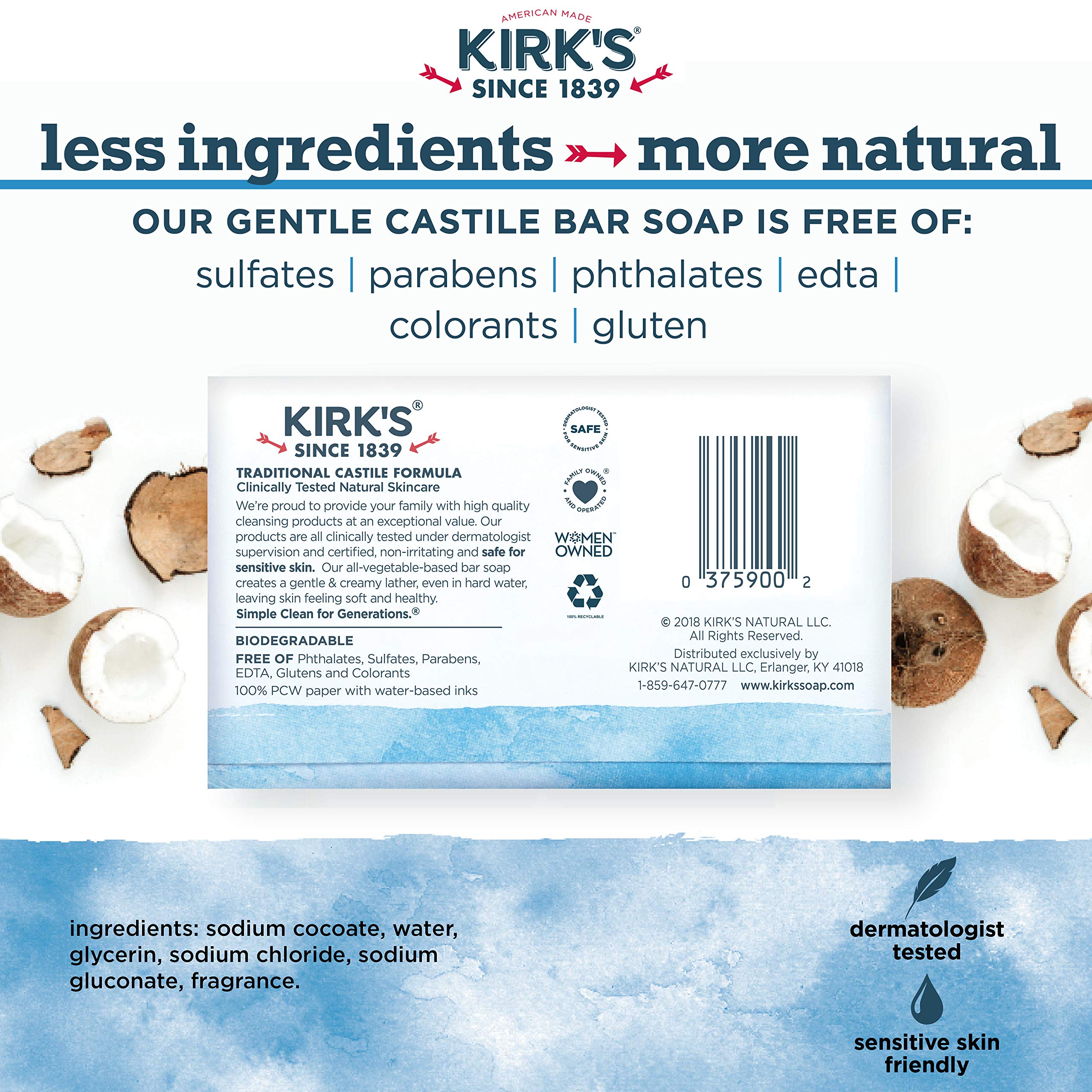 Kirk's stacked 24-pack showing bulk value and convenient supply