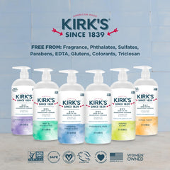 Kirk's bottle in travel flatlay emphasizing versatile packing convenience