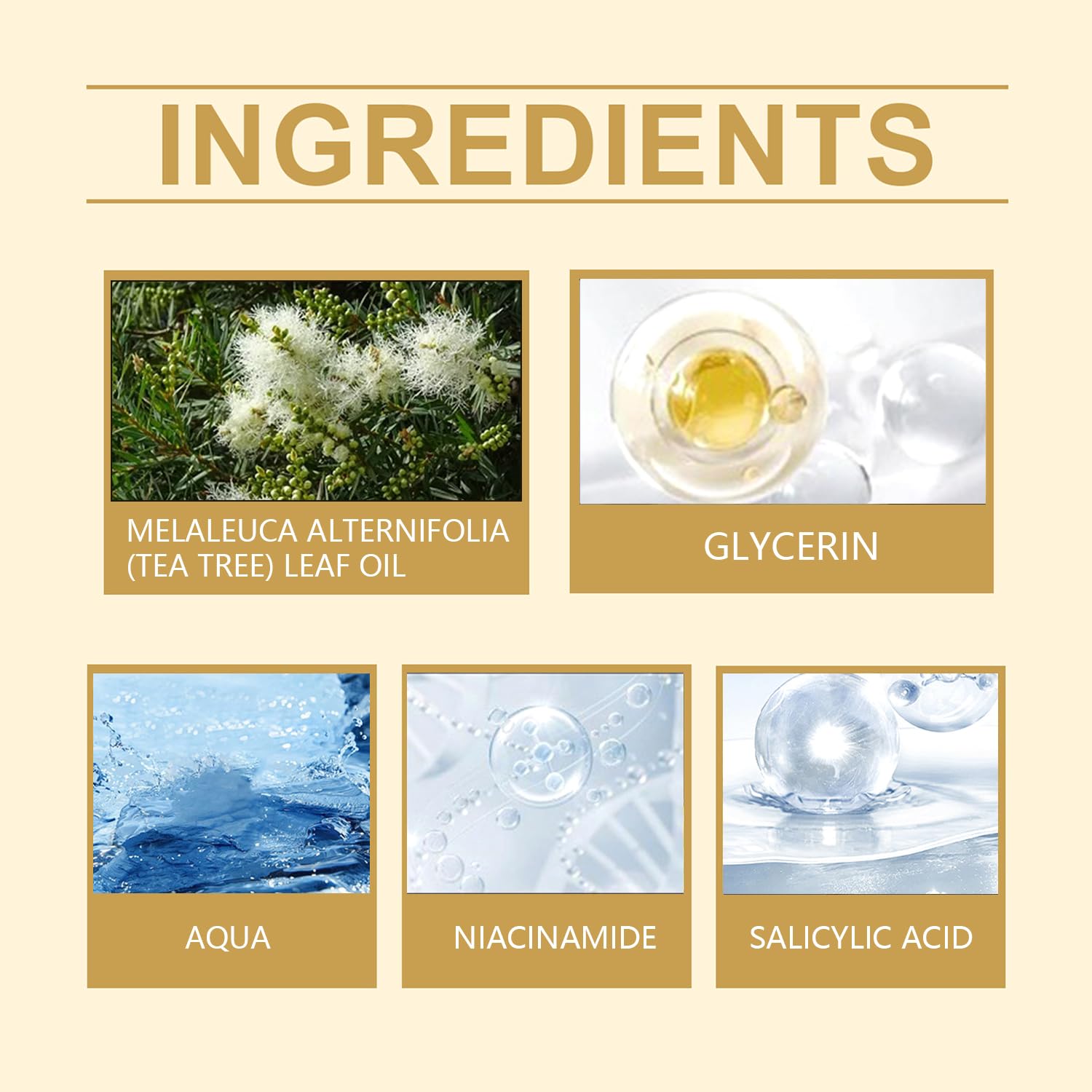 Kisinly ingredient label detail showing calming and active ingredients