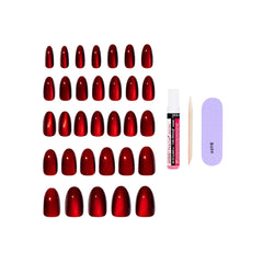 KISS glossy finish detail highlighting reflective salon-like sheen