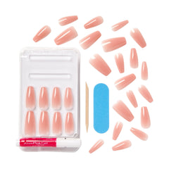 KISS Bare but Better color comparison swatches illustrating Nude Glow shade versatility