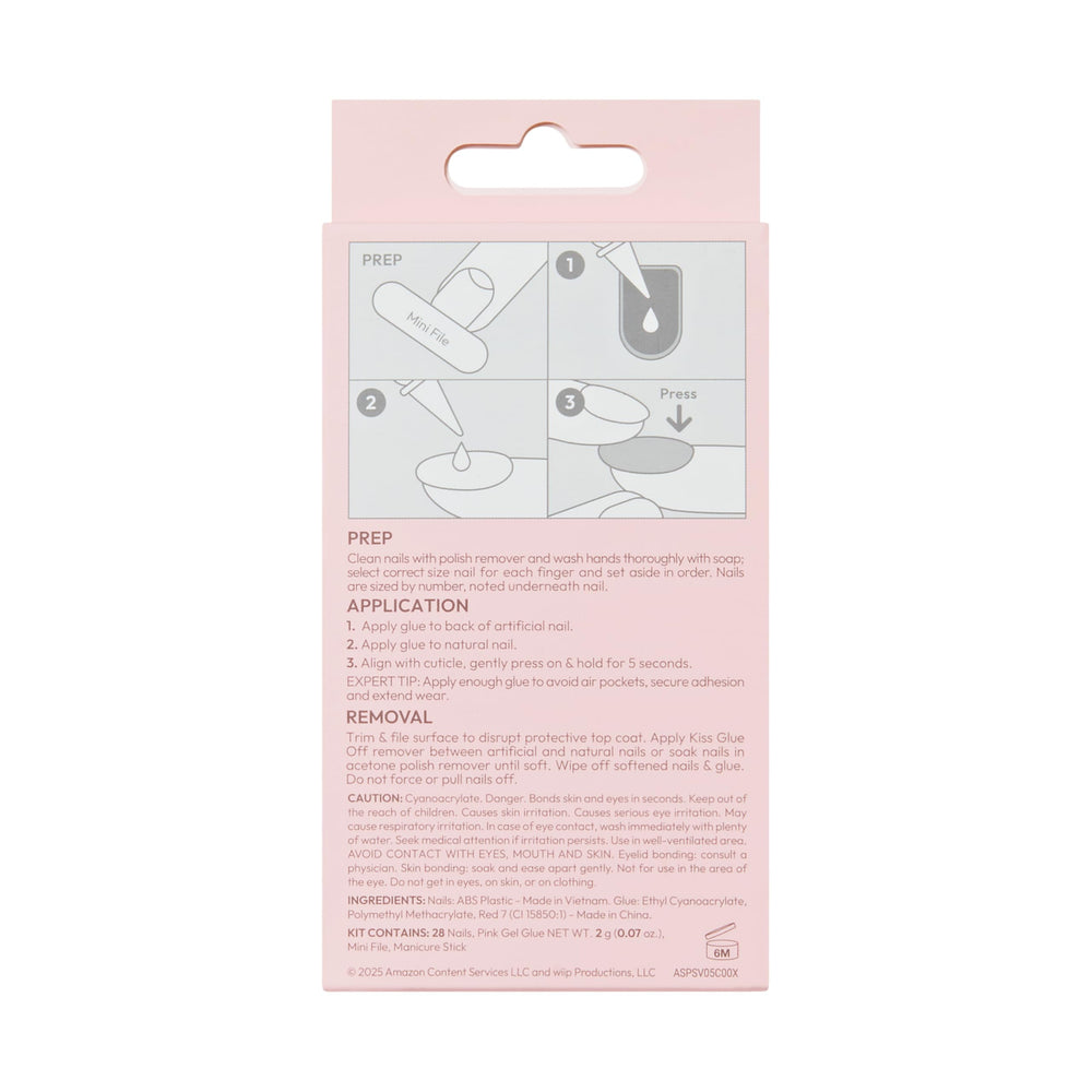 KISS mini file and cuticle stick demonstrating easy prep and customization