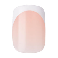 KISS lifestyle shot of manicured hands wearing 'Bonjour' showing polished, event-ready benefit