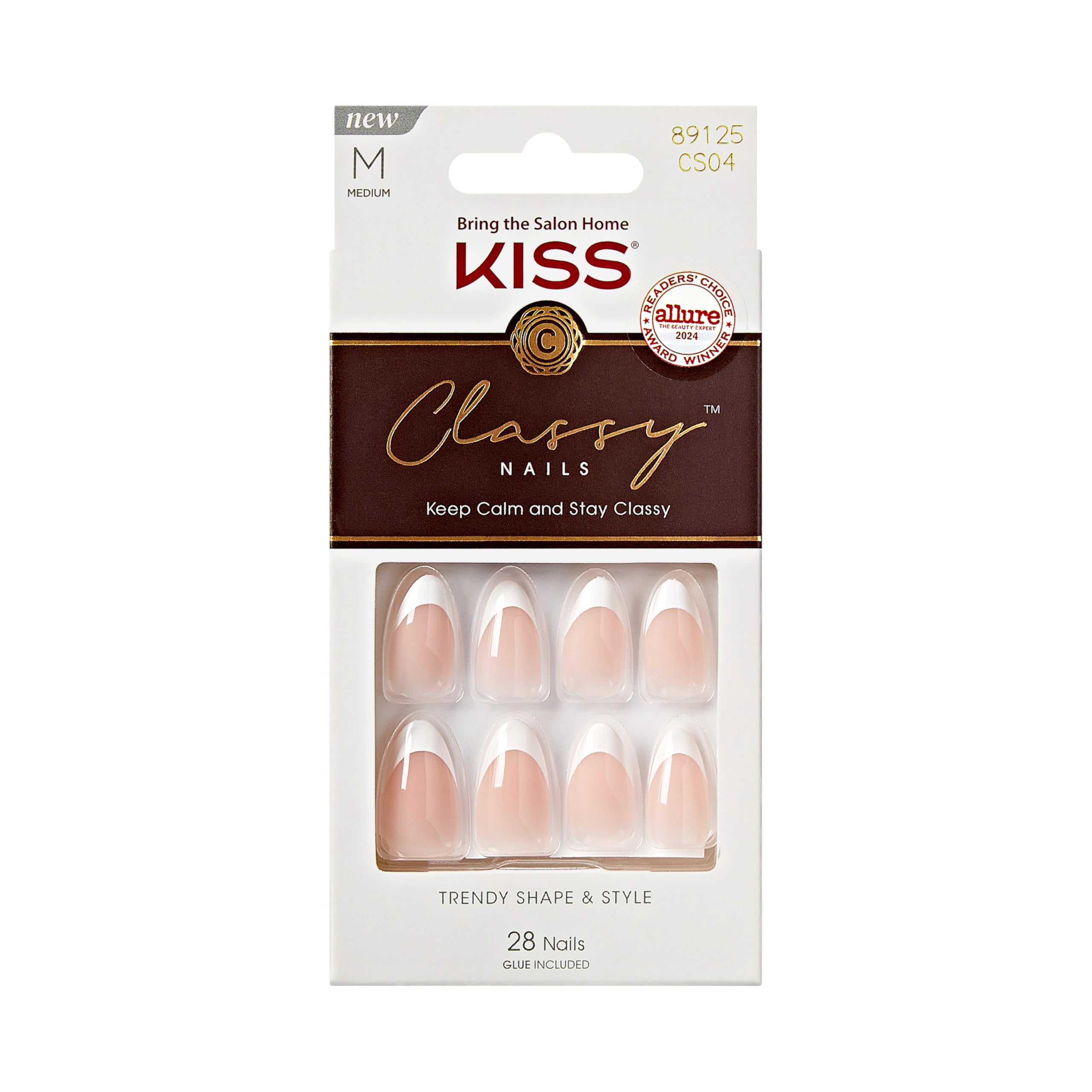 KISS Classy front packaging showing kit contents and benefits
