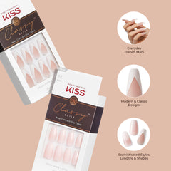 KISS Classy worn on hands demonstrating polished, salon-ready look