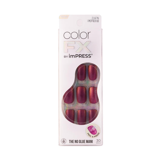 KISS front packaging showing full Color FX press-on kit and quick application benefit